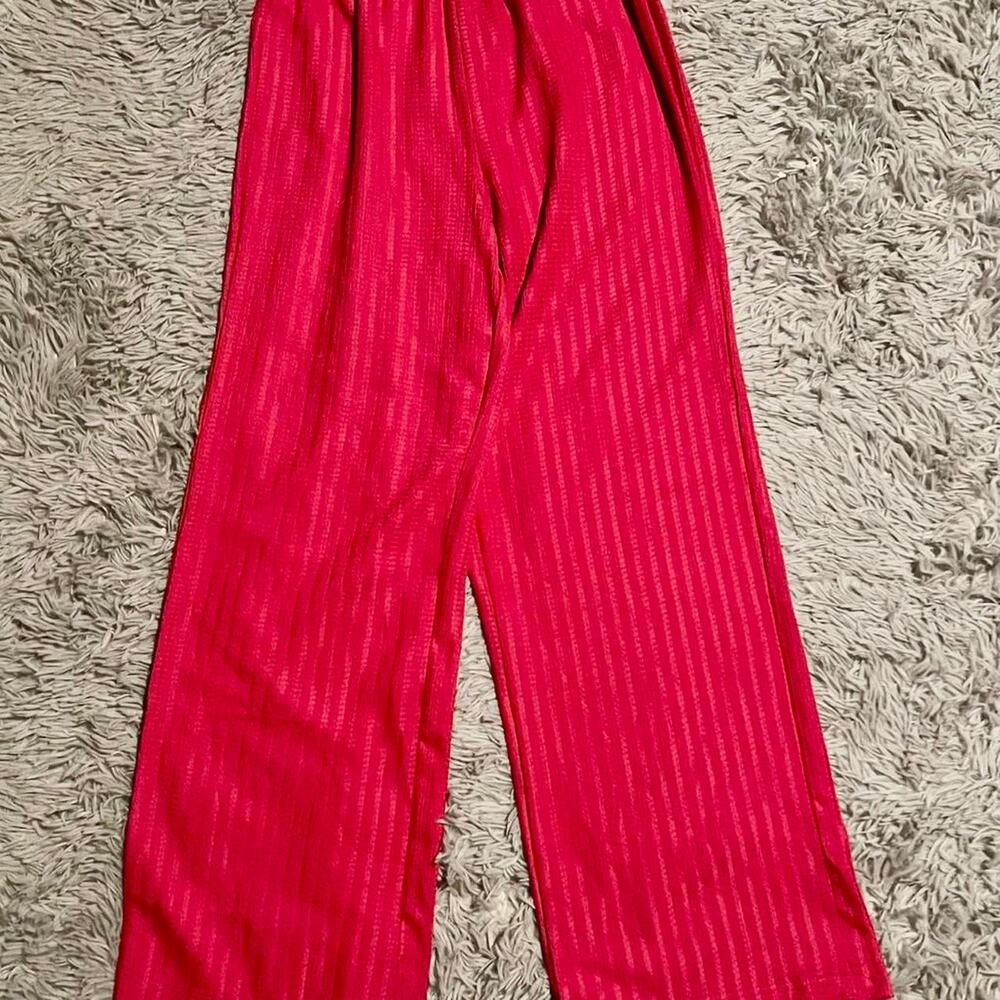 Pink Maximalist Preppy Dopamine‎ Bold Barbie Bratz Eclectic Vivid Wide Leg Pants